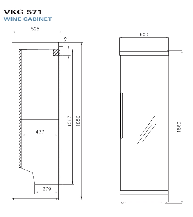 ������ ���� Vestfrost Solutions VKG 571 BR